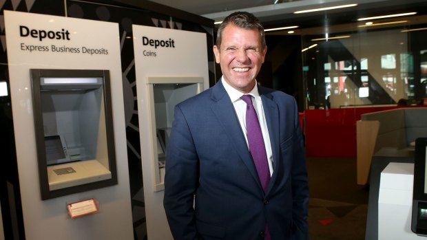 Former premier Mike Baird is now an executive at the National Australia Bank.