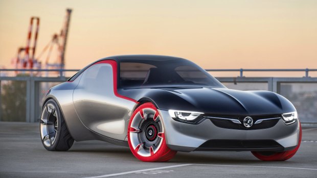 The Holden-built Opel GT concept car was unveiled at the Geneva motor show in March