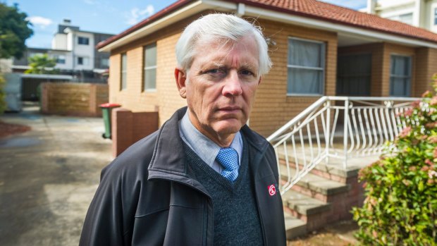 Real-estate agent David Whittem, who says it is unbelievable that the owner of this Turner Fluffy block has been denied the first right to buy it back.