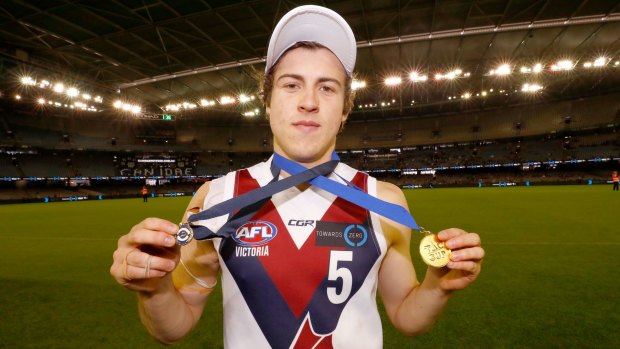 Rising star: Andrew McGrath was best on ground in the TAC Cup grand final this year.