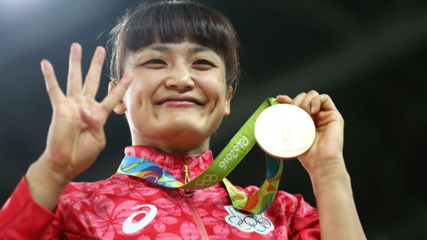  Gold medalist Kaori Icho of Japan.  
