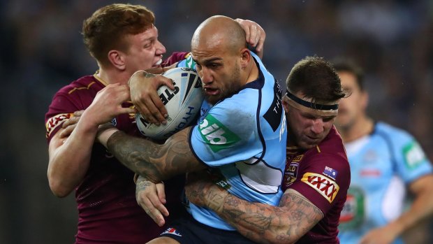 Testing times: NSW and Roosters winger Blake Ferguson.