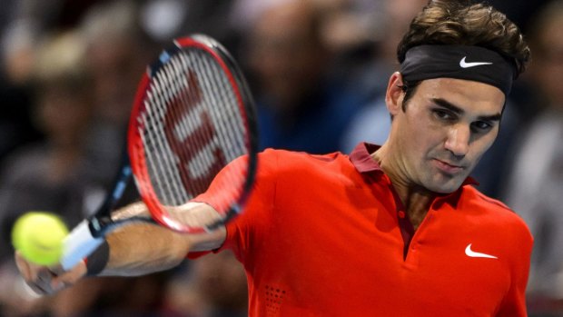 Roger Federer is into the final of his home tournament.