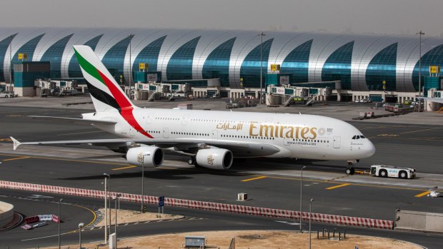 Emirates' Airbus A380 superjumbos will remain grounded for the time being.
