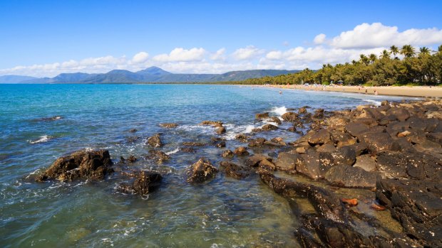 The rocky coastline at the northern end of Four Mile Beach in Port Douglas.