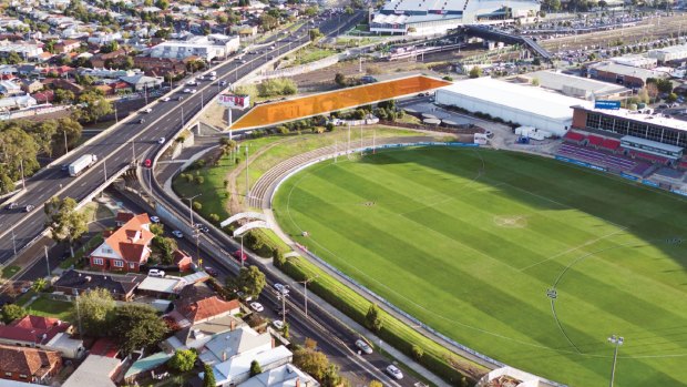 VicTrack is investigating the potential to develop an area of under-used land next to the northern entrance to West Footscray Station, opposite Whitten Oval. Supplied