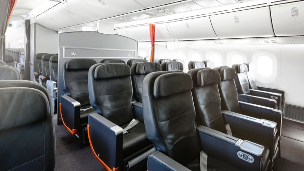 There are no lie-flat seats in Jetstar's business class.