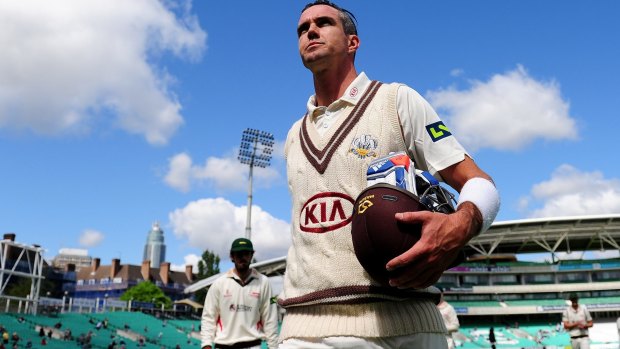 Kevin Pietersen leaves the field unbeaten on 355 not out for Surrey.
