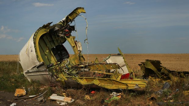 The rear fuselage of downed flight MH17: Investors are pulling money out of Russia amid expectations of deeper sanctions after the plane tragedy.