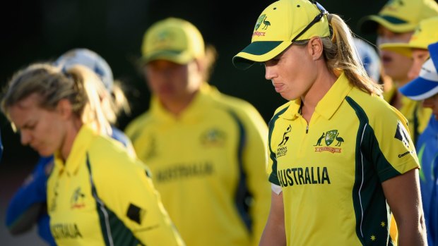 Disappointed: Australia captain Meg Lanning.