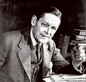 Influential poet: T. S. Eliot wrote <i>The Waste Land</i>.
