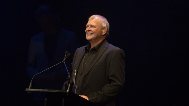 Singer John Farnham is inducted into the Hall of Fame at The Age Music Awards.