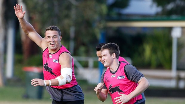 Never forgotten: Sam Burgess, Luke Keary's teammate at Souths, still has a lot of respect for the new Roosters five-eighth.
