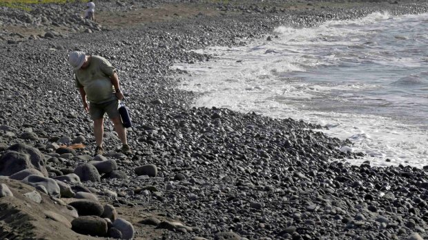 A beachcomber on Reunion Island.