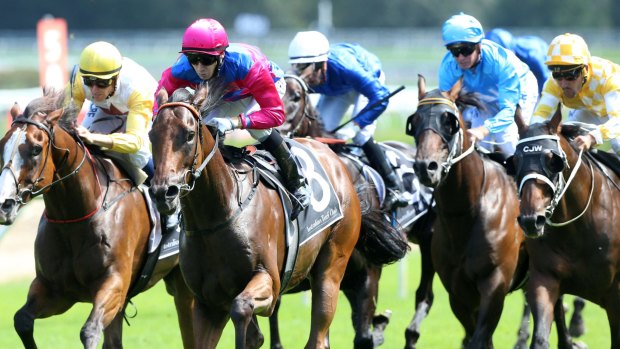 Jason Collett rides Man From Uncle to win race 6 at Royal Randwick.