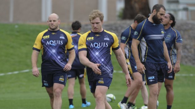Brumbies coach Stephen Larkham has a plethora of leaders to choose from this year, including Stephen Moore, David Pocock and Scott Fardy.