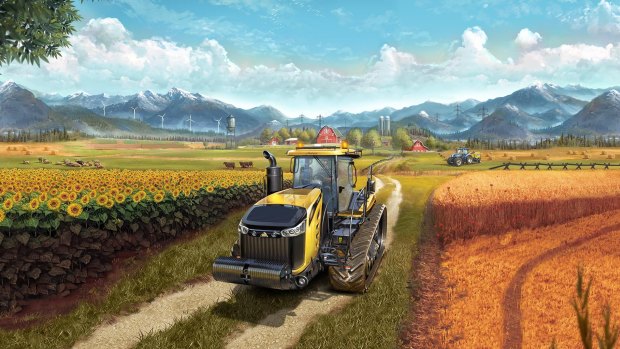 Screenshot from PS4, Xbox One, PC game <i>Farming Simulator 17</i>.