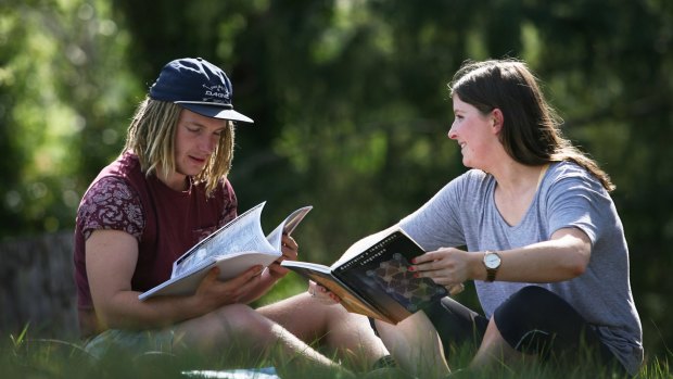 Studying outside: Students learning Dhudhuroa are among a handful who speak the language.