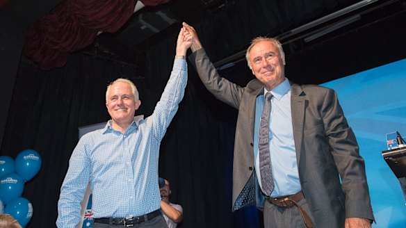 John Alexander with PM Malcom Turnbull at Ryde-Eastwood Leagues Club.