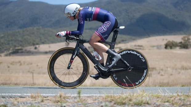 Lucy Kennedy took out the individual time trial on Thursday after negotiating a difficult course at Tidbinbilla National Park.