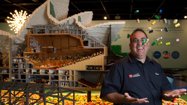 Watch Ryan McNaught build a cruise ship from 250,000 Lego bricks on Australia Day. 