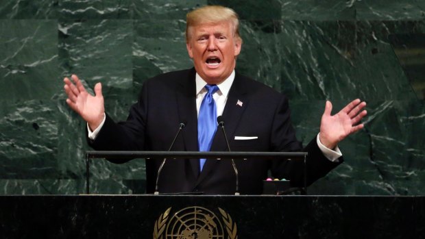 "Rocket man is on a suicide mission for himself and his regime": Trump addresses the UN.