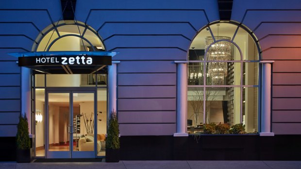 Hotel Zetta is century-old building in a neo-classical style.