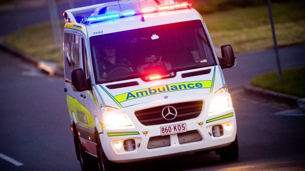 Two men were walking along Brisbane River when one fell in late Monday night.