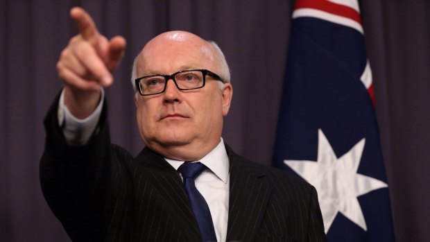 Attorney-General Senator George Brandis says he is a champion of our traditional rights and freedoms, then leads the charge right over the top of them.