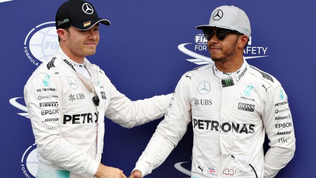 Difficult relationship: Nico Rosberg and Lewis Hamilton.