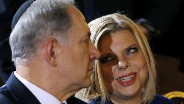 Israel PM Benjamin Netanyahu with his wife Sara in December 2013.