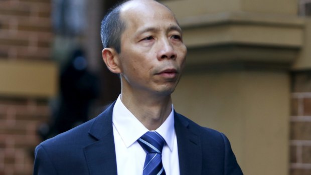 Accused: Robert Xie outside the NSW Supreme Court.