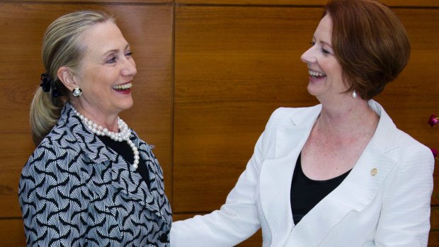 Hillary Clinton and Julia Gillard plan to change perceptions of female leaders.