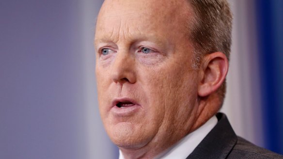 Former White House press secretary Sean Spicer did not explain the discrepancy in his public statements over the Rich case. 