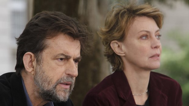 Nanni Moretti and Margherita Buy in <i>Mia Madre</i>.