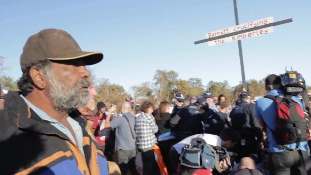 Protest action in the Kimberley. 