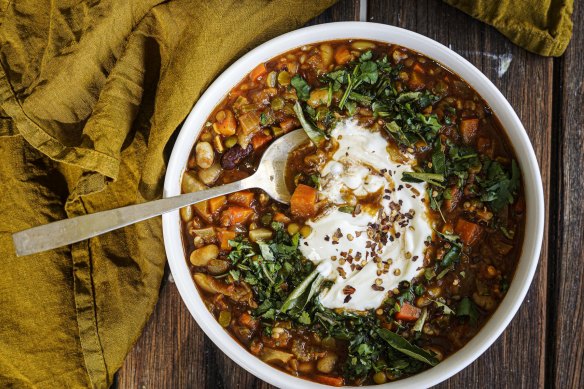 Use any soup mix in this Sri Lankan-spiced soup.