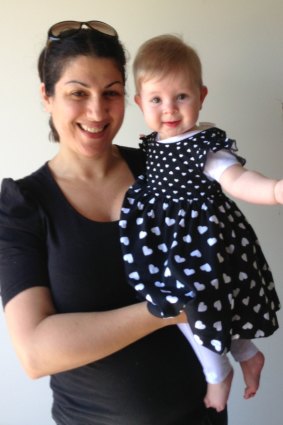 Jo with her daughter, now aged four.