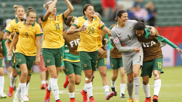 The Matildas celebrate another impressive result at the Women's World Cup.