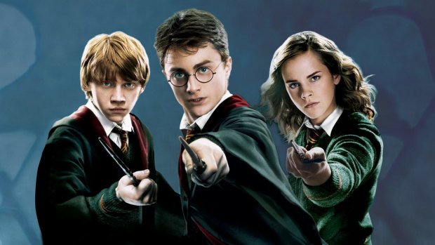 The stars of the phenomenally successful <i>Harry Potter</i> films: Rupert Grint, Daniel Radcliffe and Emma Watson.