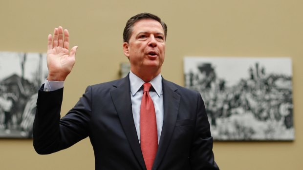 Controversial: FBI director James Comey.