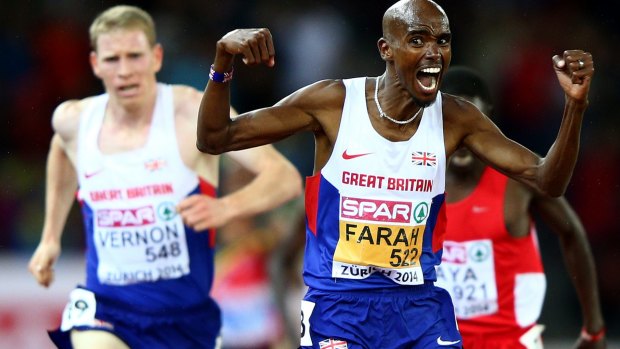 Mo Farah and Andy Vernon have been feuding since February.