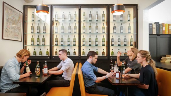 The tiny Melbourne Whisky Room is crammed with more than 1000 whiskies.