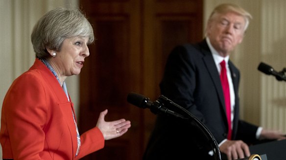 British Prime Minister Theresa May extended an invitation to US President Donald Trump.