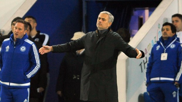 Under fire: Chelsea manager Jose Mourinho.