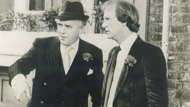 I could be so good for you ... Cole and Dennis Waterman in <i>Minder</i> in 1987.