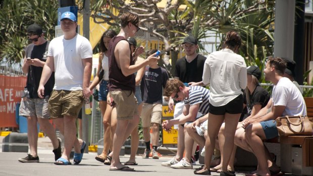 Schoolies arrests are far lower this year than for last year, police say.
