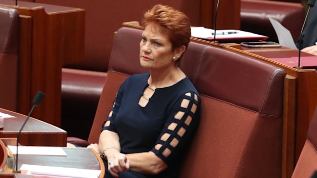 Senator Pauline Hanson.