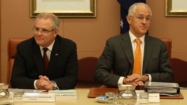 Treasurer Scott Morrison and Prime Minister Malcolm Turnbull are deliberating over tax reform options.