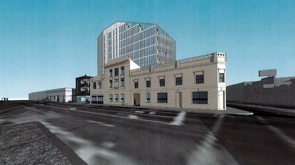 The apartment block planned for the Bridie O'Reilly's site will retain the heritage building's facade. 